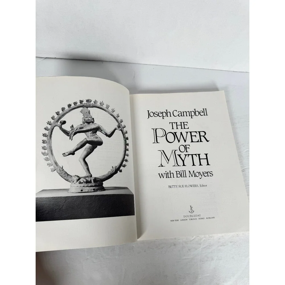 Power of Myth Joseph Campbell 1988 Illustrated Mythology Doubleday Paperback